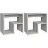 Image de vidaXL Vidaxl Tables De Chevet 2 Pcs Sonoma Gris 40x30x40 Cm Bois Ingénierie