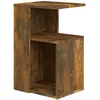 Image de vidaXL Vidaxl Table D'appoint Chêne Fumé 36x30x56 Cm Bois D'ingénierie