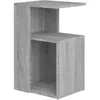 Image de vidaXL Table D'appoint Forme G Pour Salon Chambre Gris Sonoma 36x30x56 Cm Bois Composé