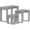 Image de vidaXL Vidaxl Tables Gigognes 3 Pcs Sonoma Gris Bois D'ingénierie