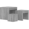 Image de vidaXL Tables gigognes 3 pcs Sonoma gris Bois d'ingÃ©nierie