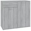 Image de vidaXL Buffet Sonoma gris 80x36x75 cm Bois d'ingÃ©nierie