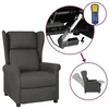 Image de vidaXL Fauteuil inclinable Ã©lectrique Ã  oreilles gris foncÃ© tissu