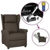 Image de vidaXL Fauteuil inclinable Ã©lectrique Marron foncÃ© Tissu