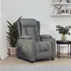Image de vidaXL Fauteuil électrique de massage Gris foncé Tissu