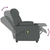Image de vidaXL Vidaxl Fauteuil Électrique De Massage Gris Foncé Tissu