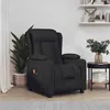 Image de vidaXL Fauteuil électrique de massage Noir Tissu