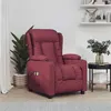 Image de vidaXL Fauteuil électrique de massage Bordeaux Tissu
