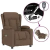 Image de Vidaxl Fauteuil De Massage Inclinable Ãlectrique Marron Tissu