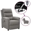 Image de vidaXL Fauteuil inclinable Ã©lectrique Gris clair Tissu