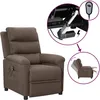 Image de vidaXL Vidaxl Fauteuil Inclinable Électrique Taupe Tissu
