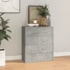Image de vidaXL Buffet avec 4 tiroirs 60x30,5x71 cm Gris bÃ©ton