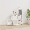 Image de vidaXL Bibliothèque escalier Blanc brillant 107 cm Bois d'ingénierie342605