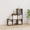 Image de vidaXL Bibliothèque escalier Chêne fumé 107 cm Bois d'ingénierie
