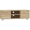 Image de vidaXL Vidaxl Meuble Tv Chêne Sonoma 120x40,5x35 Cm Bois D'ingénierie