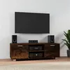 Image de vidaXL Meuble TV Chêne fumé 120x40,5x35 cm Bois d'ingénierie342619