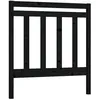 Image de vidaXL TÃªte de lit Noir 96x4x100 cm Bois massif de pin