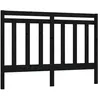 Image de vidaXL TÃªte de lit Noir 146x4x100 cm Bois massif de pin