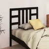Image de vidaXL Tête de lit Noir 96x4x100 cm Bois massif de pin817824