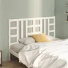 Image de vidaXL Tête de lit Blanc 156x4x100 cm Bois massif de pin