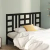 Image de vidaXL Tête de lit Noir 166x4x100 cm Bois massif de pin