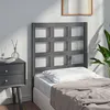 Image de vidaXL Tête de lit Gris 80,5x4x100 cm Bois massif de pin