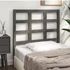 Image de vidaXL TÃªte de lit Gris 95,5x4x100 cm Bois massif de pin