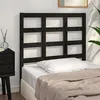 Image de vidaXL Tête de lit Noir 95,5x4x100 cm Bois massif de pin