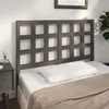 Image de vidaXL Tête de lit Gris 125,5x4x100 cm Bois massif de pin