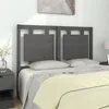 Image de vidaXL Tête de lit Gris 125,5x4x100 cm Bois massif de pin
