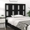 Image de vidaXL Tête de lit Noir 95,5x4x100 cm Bois massif de pin