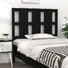 Image de vidaXL Tête de lit Noir 105,5x4x100 cm Bois massif de pin