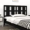 Image de vidaXL Tête de lit Noir 125,5x4x100 cm Bois massif de pin