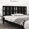 Image de vidaXL Tête de lit Noir 185,5x4x100 cm Bois massif de pin