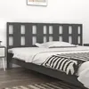 Image de vidaXL Tête de lit Gris 205,5x4x100 cm Bois massif de pin818012