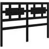 Image de vidaXL Vidaxl Tête De Lit Noir 205,5x4x100 Cm Bois Massif De Pin