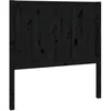 Image de vidaXL TÃªte de lit Noir 95,5x4x100 cm Bois massif de pin