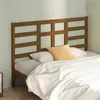 Image de vidaXL Tête de lit Marron miel 166x4x104 cm Bois massif de pin