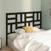 Image de vidaXL Tête de lit Noir 126x4x104 cm Bois massif de pin