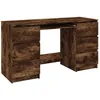 Image de vidaXL Vidaxl Bureau Chêne Fumé 140x50x77 Cm Bois D'ingénierie