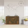 Image de vidaXL Buffet Chêne fumé 120x36x69 cm Bois d'ingénierie815492
