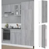 Image de vidaXL Vidaxl Armoire À Réfrigérateur ""Lyon"" Sonoma Gris 60x57x207 Cm Bois