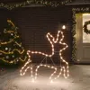 Image de vidaXL Figure de renne de Noël avec 72 LED Blanc chaud 57x55x4,5 cm343296