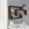 Image de vidaXL Étagère murale chêne fumé 104x20x58,5 cm bois d'ingénierie815288