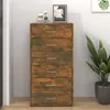 Image de vidaXL Buffet avec 6 tiroirs Chêne fumé 50x34x96 cm Bois d'ingénierie815363