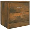 Image de vidaXL Table de chevet ChÃªne fumÃ© 40x30x40 cm Bois d'ingÃ©nierie