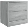 Image de vidaXL Table de chevet Sonoma gris 40x30x40 cm Bois d'ingÃ©nierie