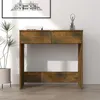 Image de vidaXL Bureau Chêne fumé 80x40x75 cm Bois d'ingénierie815474