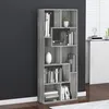 Image de vidaXL Bibliothèque Sonoma gris 67x24x161 cm Bois d'ingénierie815502