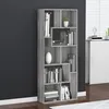 Image de vidaXL BibliothÃ¨que Sonoma gris 67x24x161 cm Bois d'ingÃ©nierie